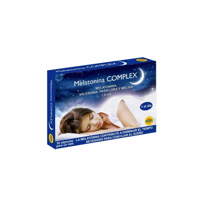 Melatonina complex 1,9 mg 30 cápsulas, Robis