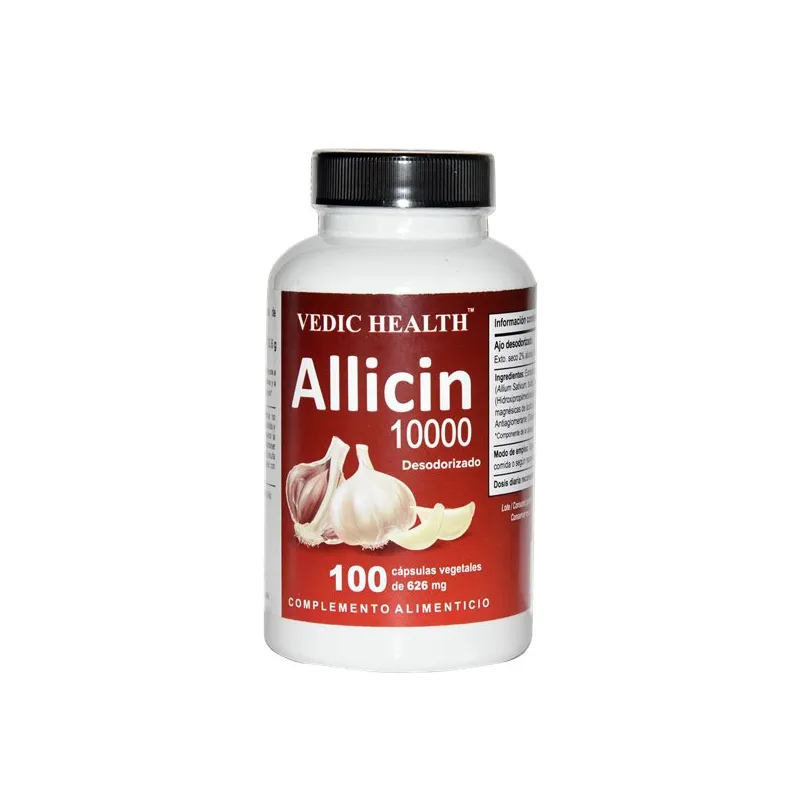 Allicin 10000 626 mg 100 cápsulas, Vedic Health