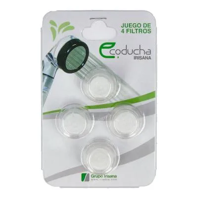 Filtros ecoducha blister 4unid. IR16X4, Irisana