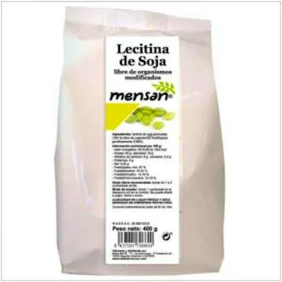 Lecitina de soja no transgenica 400 g, Mensan