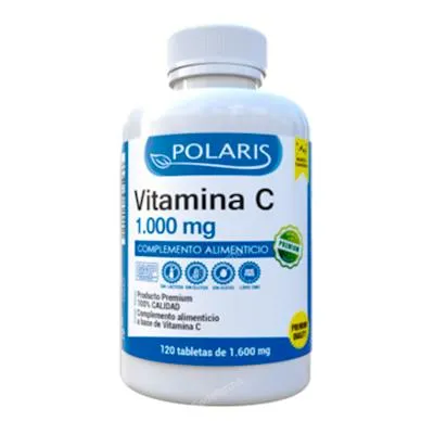 Vitamina C 1000 mg 120 comprimidos, Polaris