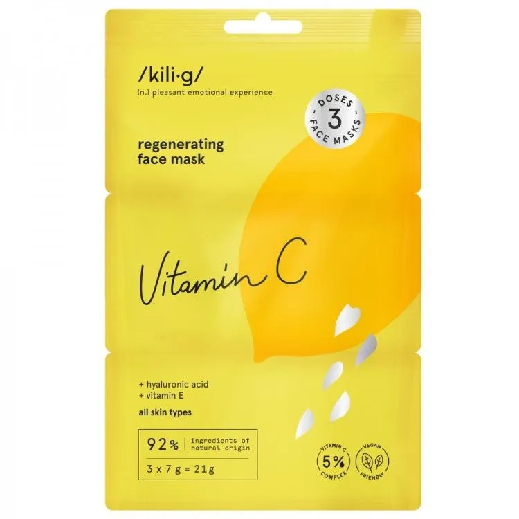 Mascarilla facial regeneradora Vitamina C, Kilig