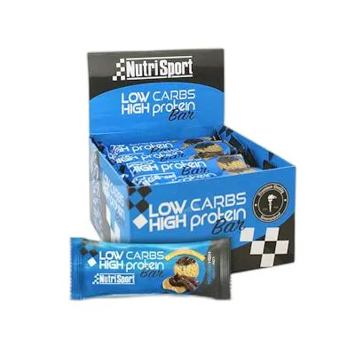 Low carbs high protein choco-galleta 16barritas, Nutrisport