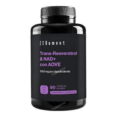 Trans resveratrol-nad+ con aove 90 cápsulas, Zenement