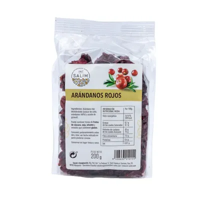 Arándano Rojo con Chocolate 200 g, Intsalim