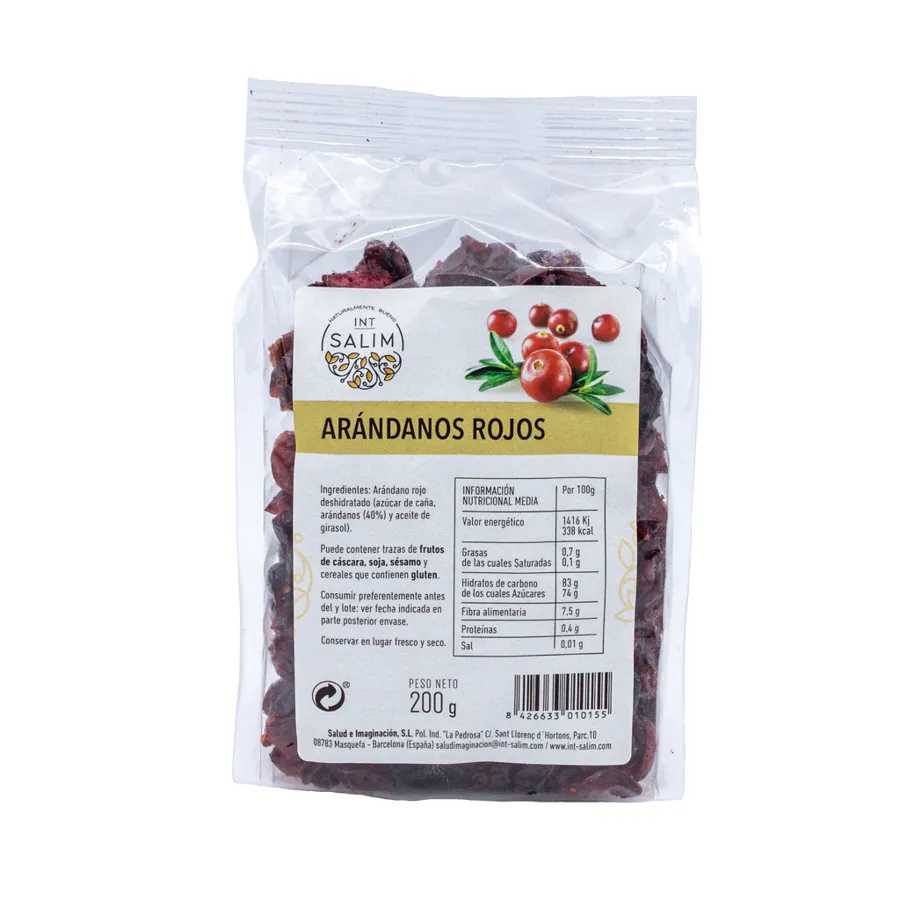 Canneberges enrobées de chocolat 200 g, Intsalim