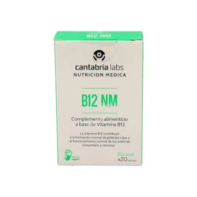 B12 100 mcg 20 cápsulas, Nm