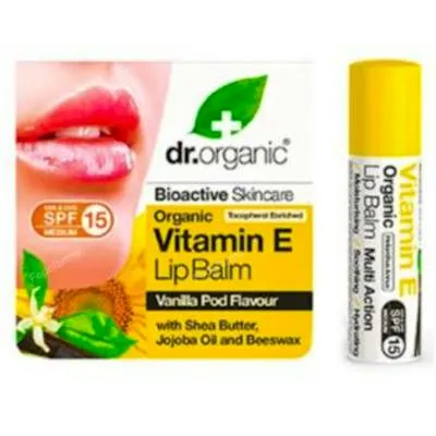 Skin clear bálsamo labial vitamina e 5,7 ml, Dr. Organic