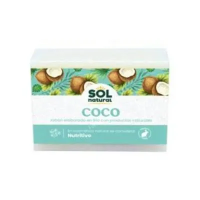 Coconut solid soap bar 100 g, Solnatural