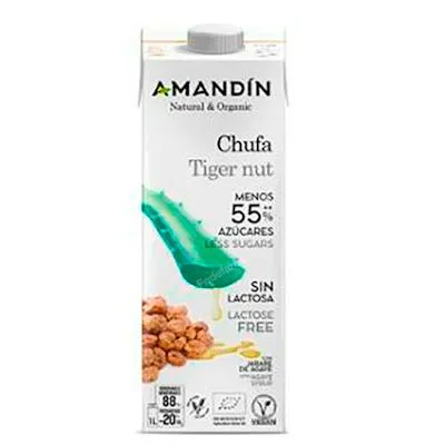 Bebida de CHUFA1 lt x 6 uds., Amandin