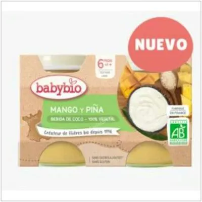 Joghurt Kokos Mango Apfel BIO 2 x 130 g, Babybio