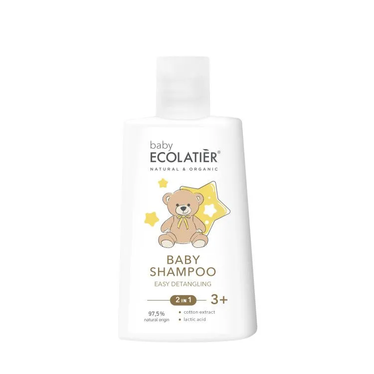 Champú para bebés 2 en 1 Fácil desenredado 3, Ecolatier