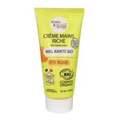 Crema de manos nutritiva BIO 50 ml, Born To Bio