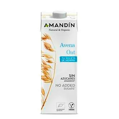 Bebida vegetal de avena 1 l x 6 uds., Amandin