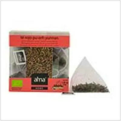 Té rojo pu-erh yunnan infusión 15piramide BIO, Alma Home