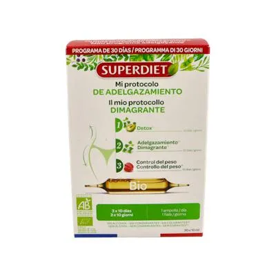 Protocolo adelgazante 30 ampollas, Superdiet