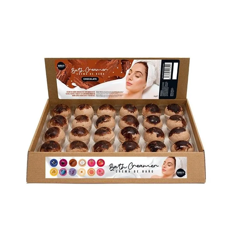 Bath Creamer Chocolate 24 uds., Bubbles & Colors