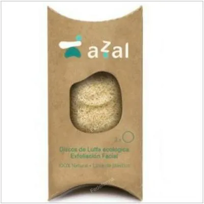 Discos peeling facial de luffa exfoliante BIO 3 uds., Azal