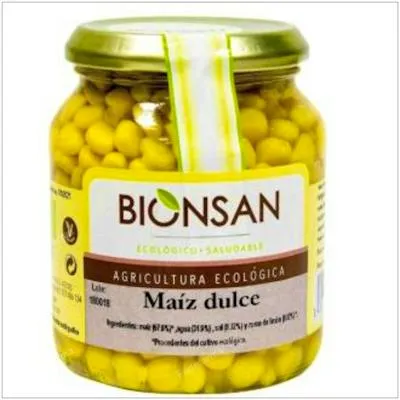 Maiz dulce BIO 320 g, Bionsan