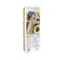 Pan ciabatta aceitunas s/g 180 g, Schnitzer