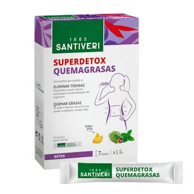 Superdetox quemagrasas 7 sticks, Santiveri