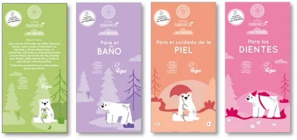 Lote 3 cartelas little siberica, Natura Siberica
