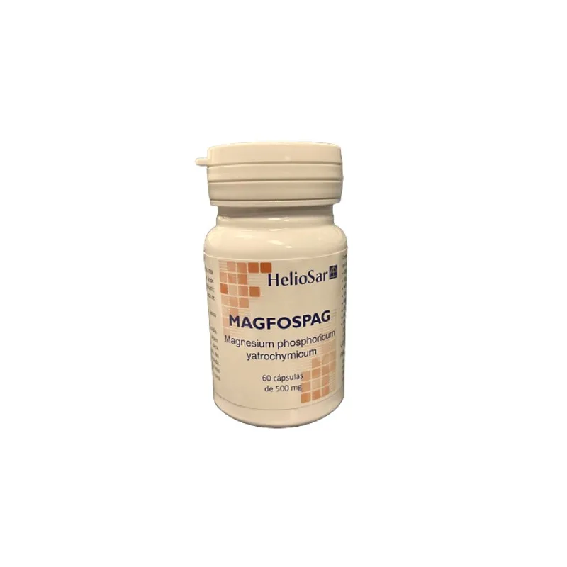 Magfospag magnesium phosphoricum 500 mg heli 60 cápsulas, Heliosar