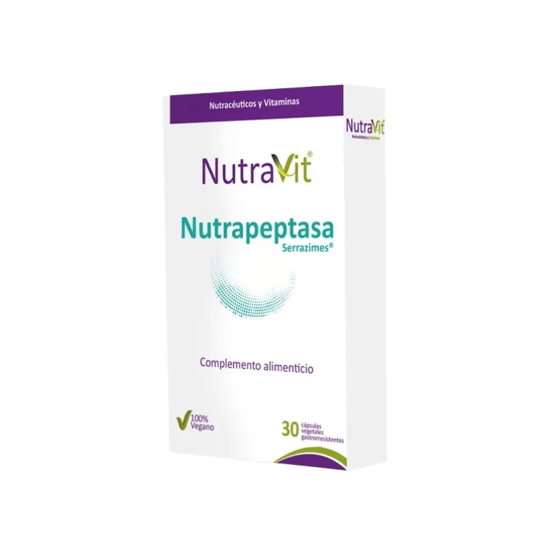 Nutrapeptasa serrazimes 30 cápsulas, Nutravit