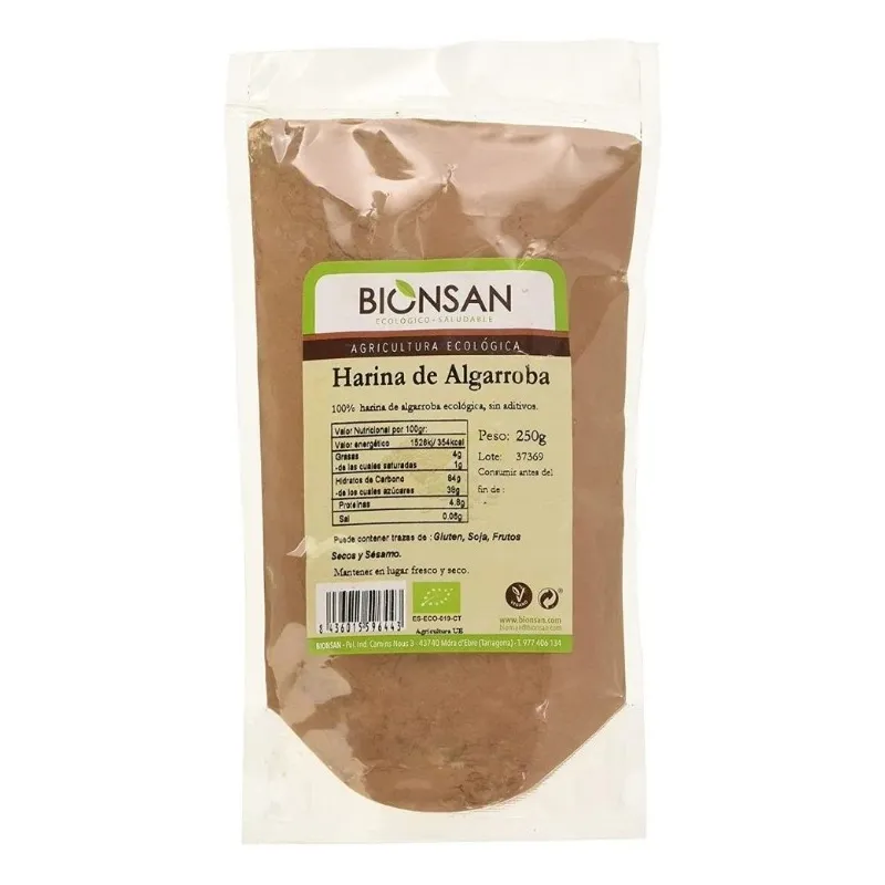 Harina algarroba BIO 250 g, Bionsan