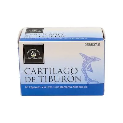 Cartilagem de tubarão 60 cápsulas, El Naturalista
