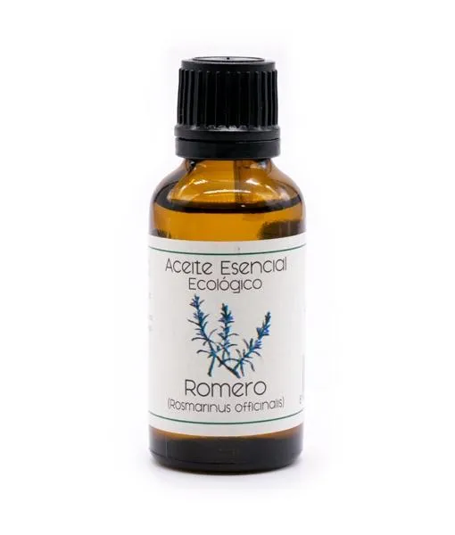 Aceite esencial de Romero (Rosmarinus officinalis). Formato especial 30 ml, Labiatae