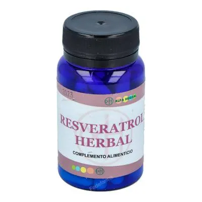 Resveratrol herbal 60 cápsulas, Alfa Herbal
