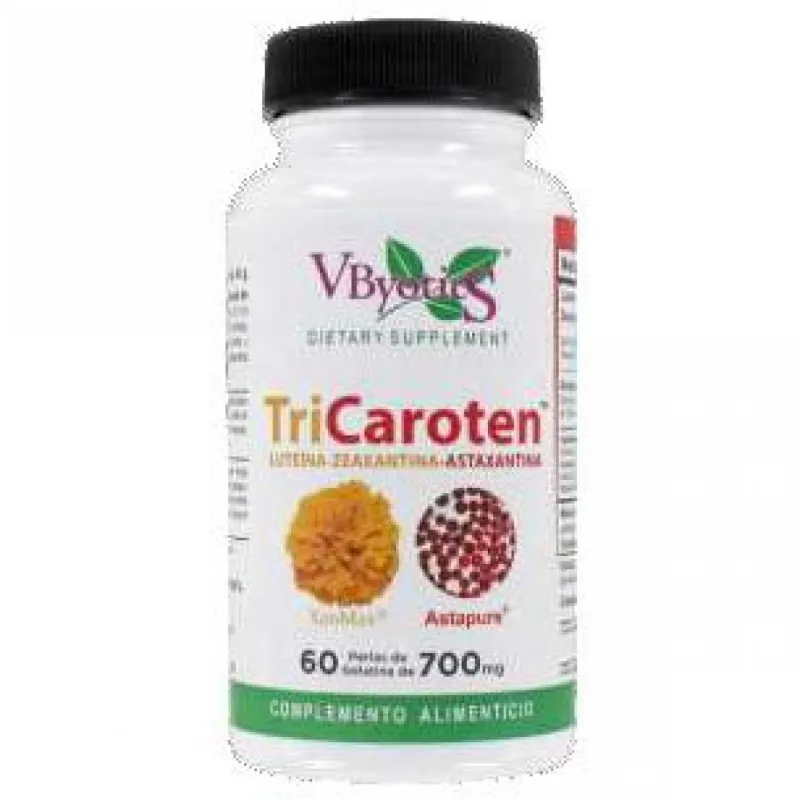 Tricaroten 700 mg vbyoti 60 cápsulas, Vbyotics