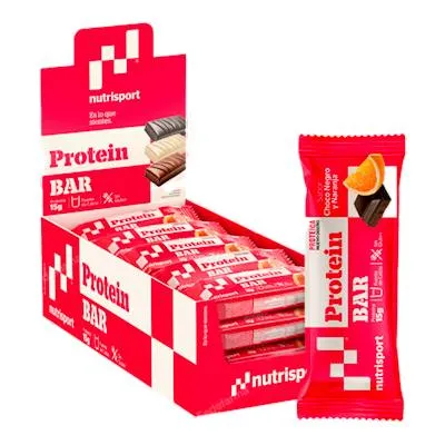Barrita proteica dark choco-orange 24 uds., Nutrisport