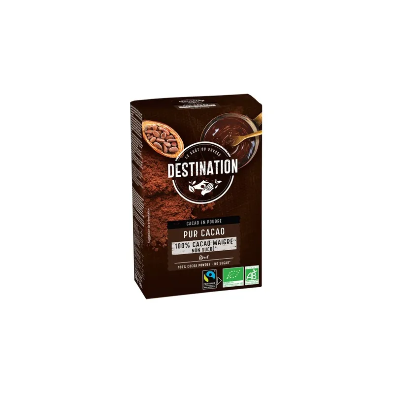 Kakaopulver BIO 250 g, Destination