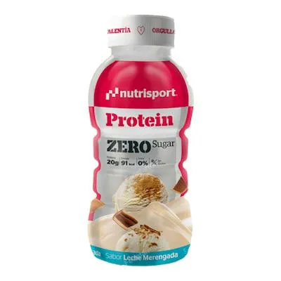 Batido protein zero leche merengada 12 botellas 330 ml, Nutrisport