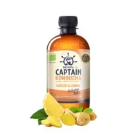 Bebida jengibre limón BIO 400 ml, Captain Kombucha