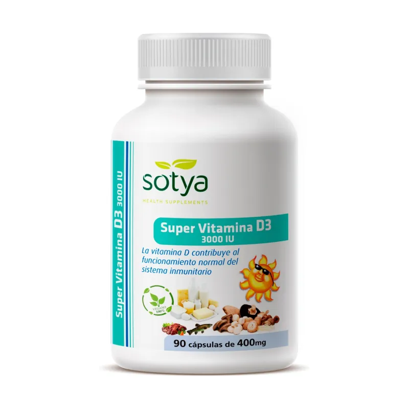 Super vitamina D3 3000 UI 90 capsule, Sotya