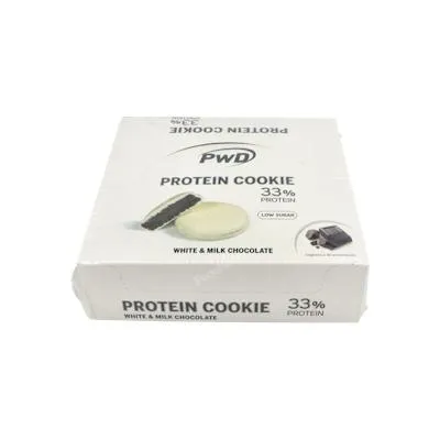 Protein cookie 34% protein white-milk choco 18 st., Pwd Nutrition