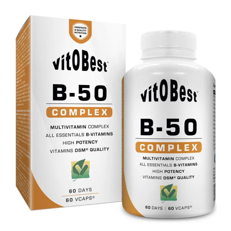 Vitamina b50 vitobest 60 cápsulas, Vit.o.best