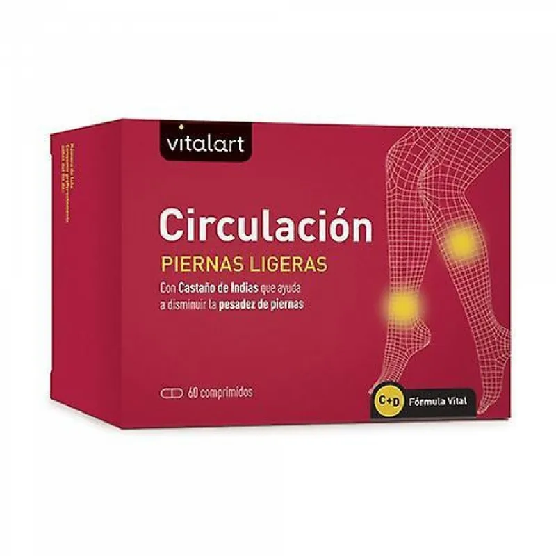 Circulacion piernas ligeras 60 comprimidos, Vitalart
