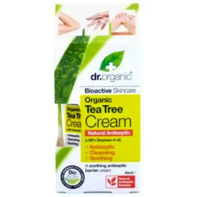 Crema antiseptica árbol del té orgánico 50 ml, Dr. Organic