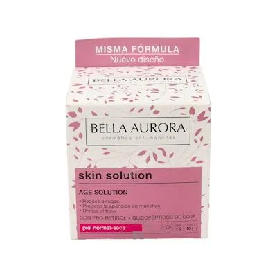 Age solution piel mixta-grasa antiarrugas + antimanchas 50 ml, Bella Aurora