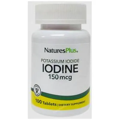 Iodine yoduro potasico 100 comprimidos, Natures Plus