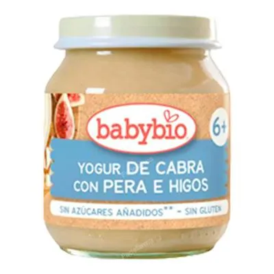 Babyyoghurt van geitenmelk met peer en vijg BIO 130 g, Babybio