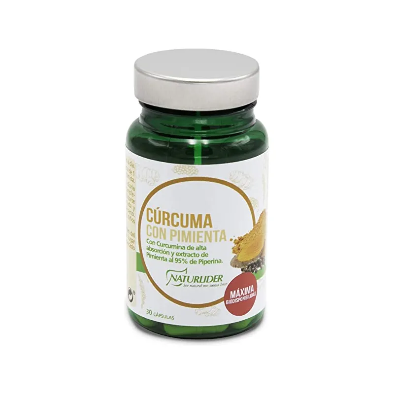 Cúrcuma pimienta 550 mg 30 cápsulas, Naturlider