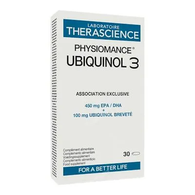 Physiomance ubiquinol 3 30 cápsulas, Therascience