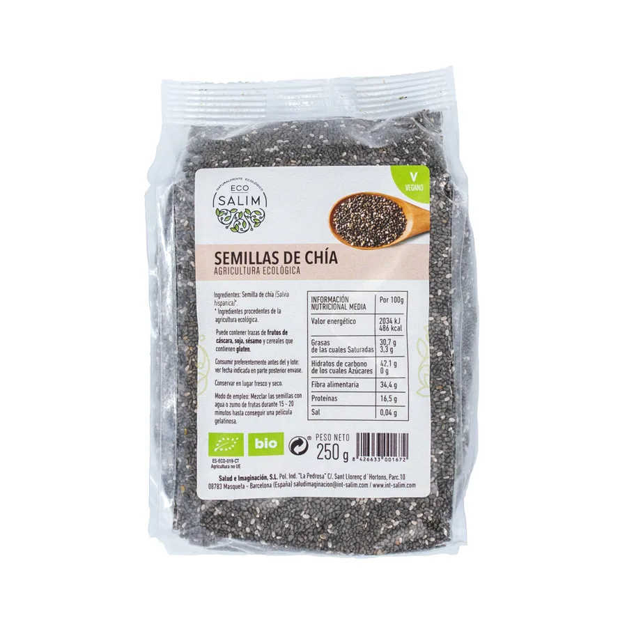 Semilla de Chia BIO 250 g, Ecosalim