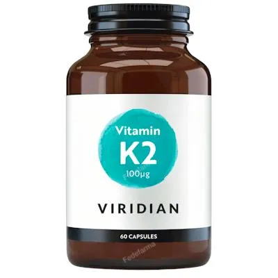 Vitamina K2 100UG 60 cápsulas vegetales, Viridian