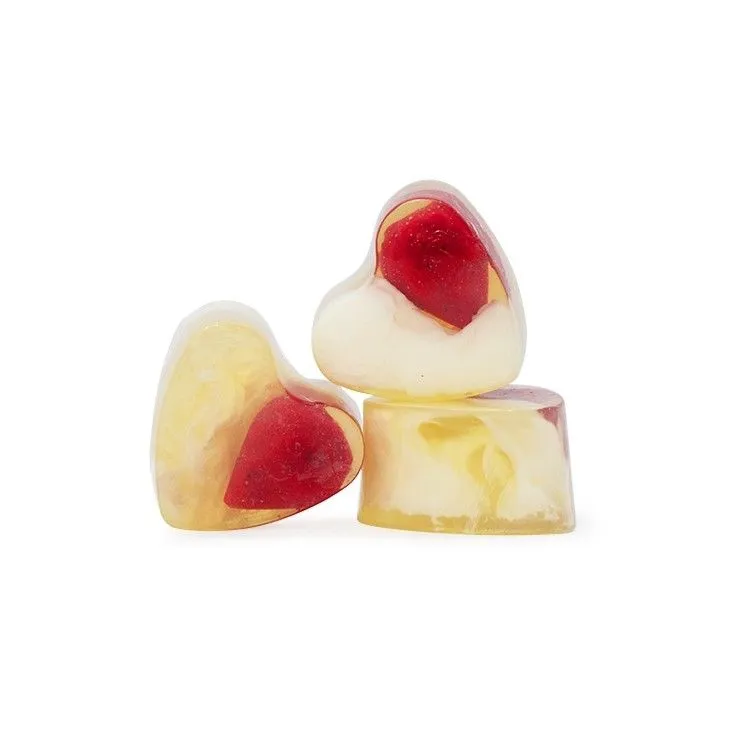 Jabón forma corazón Strawberry & Cream, Big Soap Factory